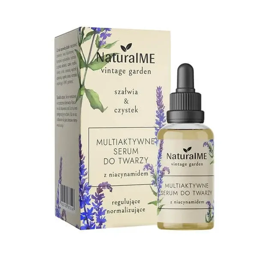 NaturalME Vintage Garden, мультиактивная сыворотка с ниацинамидом, шалфеем и честиком, 30 мл: цены и характеристики