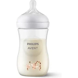 AVENT Natural Response Пластикова пляшка для дітей від 1 місяця, «Жирафа», 260 мл [SCY903/66]
