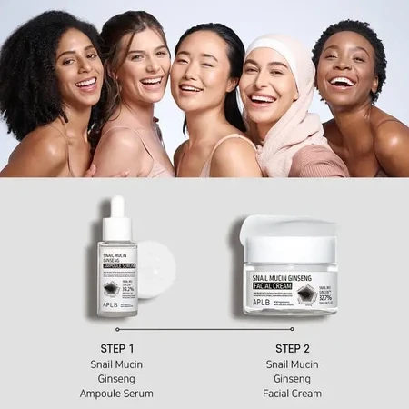 APLB Snail Mucin Ginseng Facial Cream, восстанавливающий крем для лица с слизью улитки и женьшенем, 55 мл: цены и характеристики