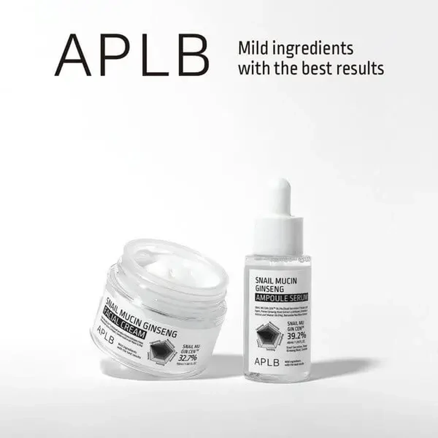 APLB Snail Mucin Ginseng Facial Cream, восстанавливающий крем для лица с слизью улитки и женьшенем, 55 мл: цены и характеристики