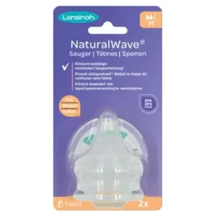 Lansinoh Natural Wave, 2 соска, средний поток
