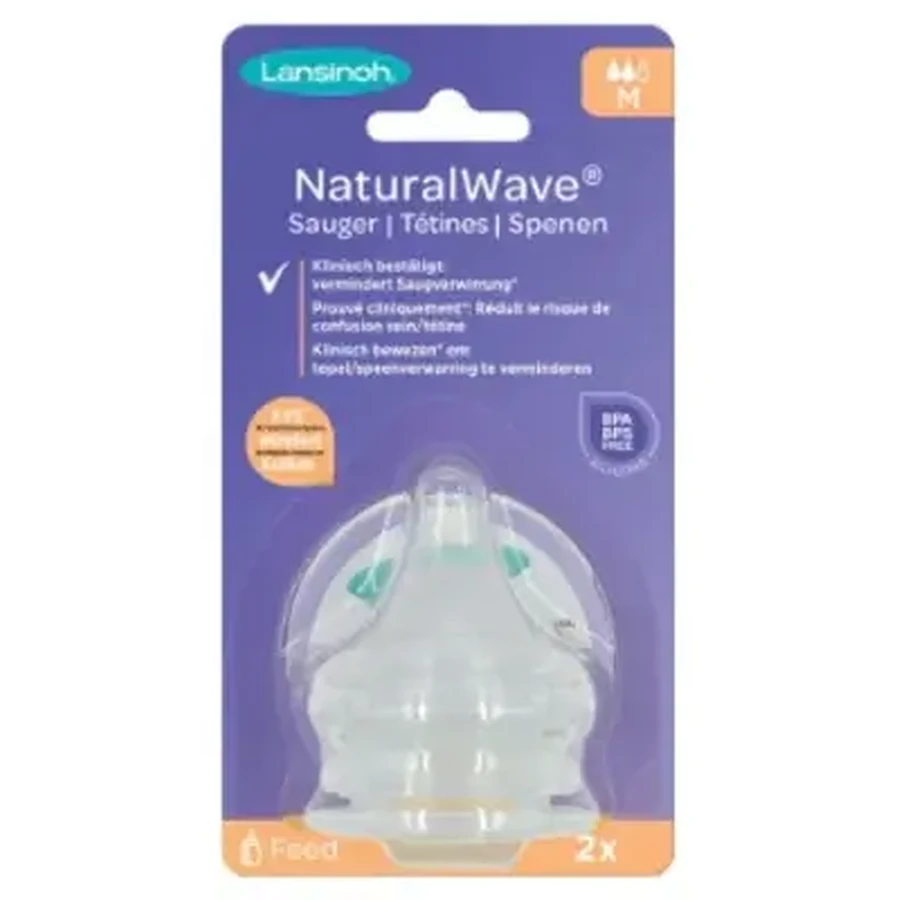 Lansinoh Natural Wave, 2 соска, средний поток: цены и характеристики