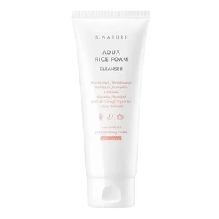 S. Nature Aqua Rice, рисовая пенка для умывания, 80 мл