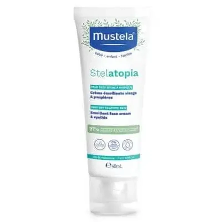 Mustela Stelatopia: пом'якшувальний крем для обличчя, 40 мл: ціни та характеристики