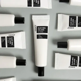 Coxir Black Snail Collagen Eye Cream, антизморшковий крем для шкіри навколо очей, 30 мл