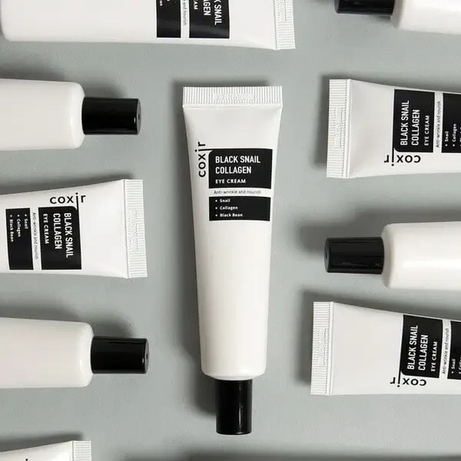 Coxir Black Snail Collagen Eye Cream, антизморшковий крем для шкіри навколо очей, 30 мл: ціни та характеристики