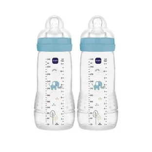 MAM Easy Active Пластикова пляшка з силіконовим соском, 330 мл, для дітей від 4 місяців, 365SBc