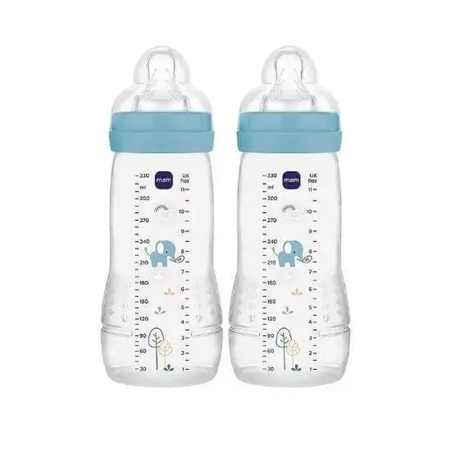 MAM Easy Active Пластикова пляшка з силіконовим соском, 330 мл, для дітей від 4 місяців, 365SBc: ціни та характеристики