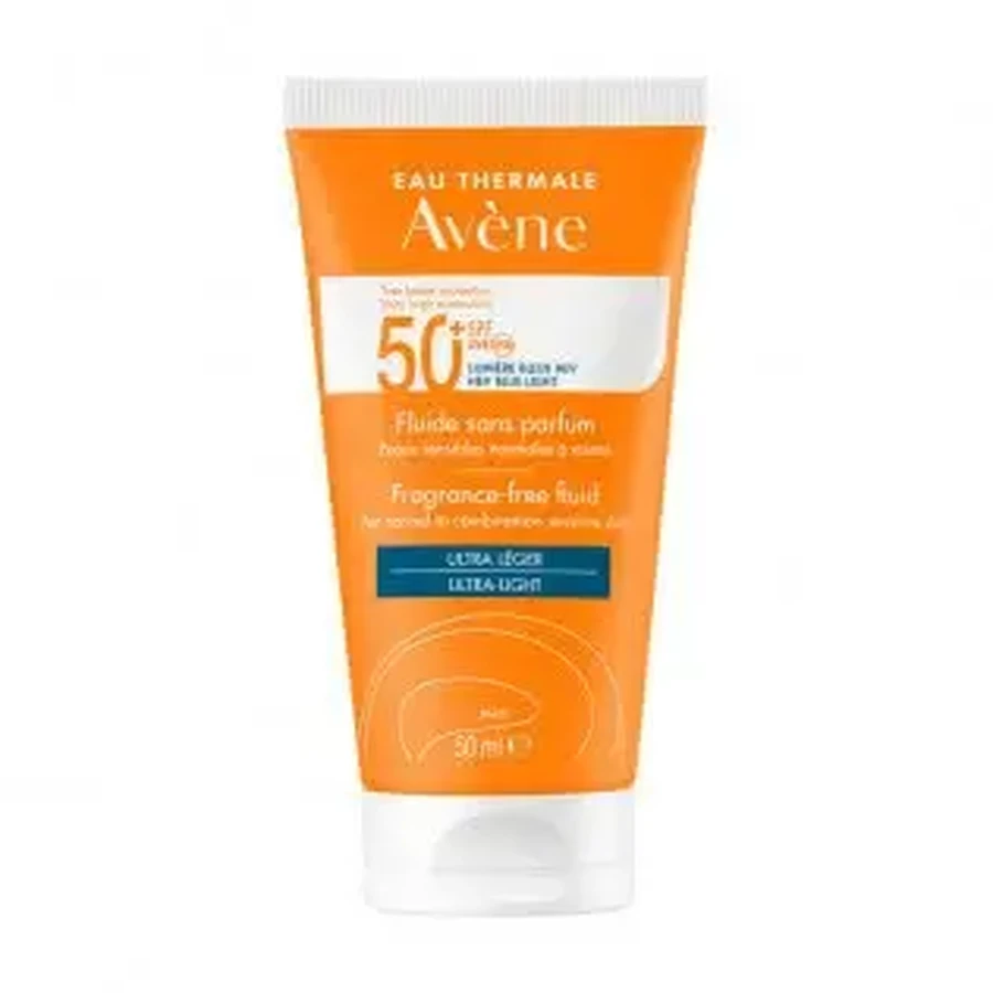 Avene Solar Флюїд БЕЗ АРОМАТИЗАТОРІВ SPF50+, 50 мл: ціни та характеристики