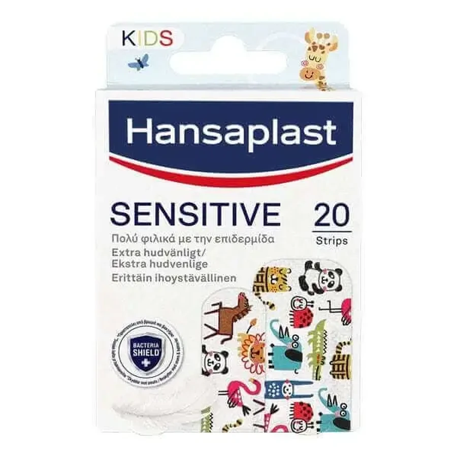 HANSAPLAST Kids Sensitive Animal — Наклейки для детей с изображениями любимых животных, 20 штук: цены и характеристики