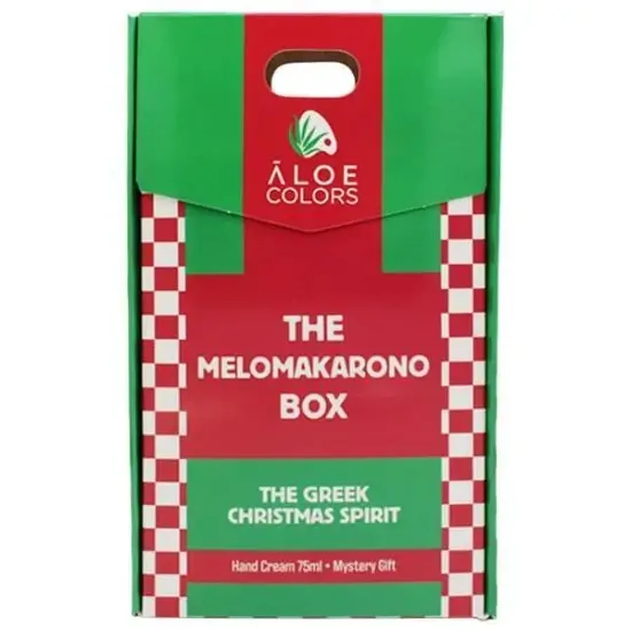 Рождественская акция ALOE COLORS: набор «The Melomakarono Box» с увлажняющим кремом для рук «Ho Ho Ho Ho», 75 мл, и загадочным подарком: цены и характеристики