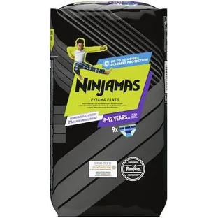 PAMPERS Ninjamas Пижамные штаны для мальчиков 8–12 лет (27–43 кг) 9 штук