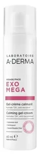 A-DERMA Exomega Control Успокаивающий гель-крем для лица 40 мл