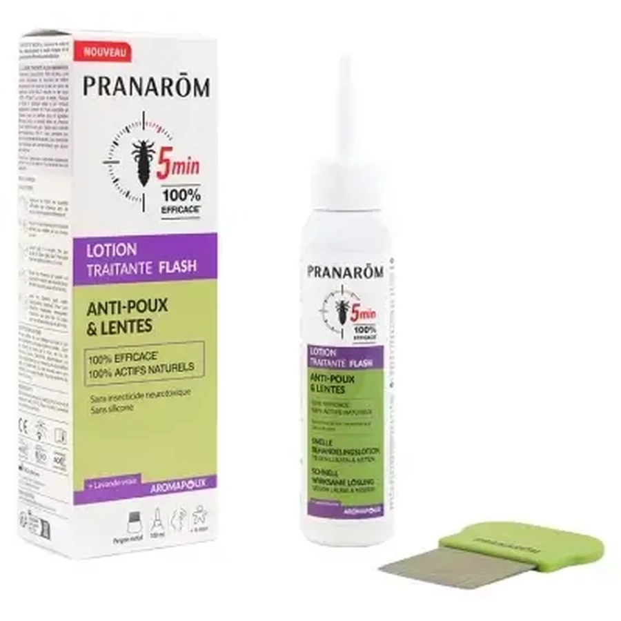 Pranarôm Aromapoux Лосьон для быстрого лечения вшей и гнид, 100 мл: цены и характеристики