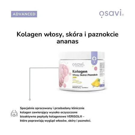 Osavi Коллаген для волос, кожи и ногтей, порошок, со вкусом ананаса, 150 г: цены и характеристики