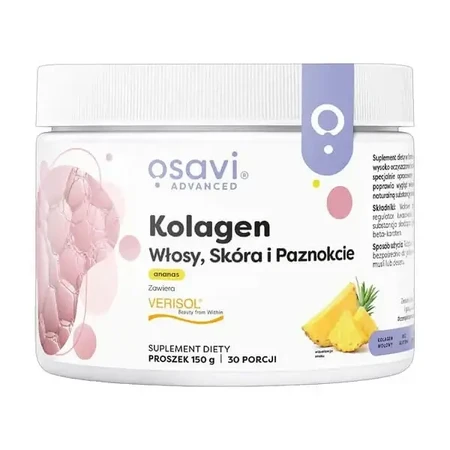 Osavi Коллаген для волос, кожи и ногтей, порошок, со вкусом ананаса, 150 г: цены и характеристики