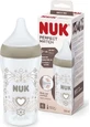 NUK Perfect Match Пластиковый бутылочка с мягкой силиконовой соской против коликов и функцией контроля температуры для детей от 3 месяцев, 260 мл
