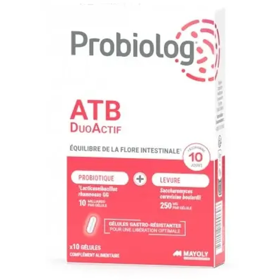 Mayoly Spindler Probiolog ATB Duo Actif, 10 капсул: цены и характеристики