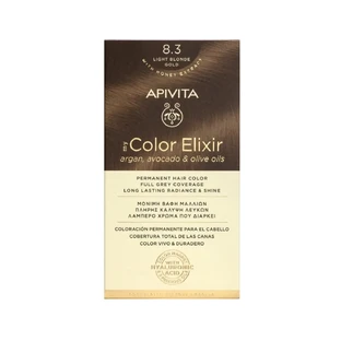 Apivita | My Color Elixir — перманентна фарба для волосся № 8.3 «Світло-медовий блонд» | 50 мл