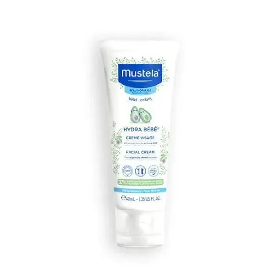 MUSTELA Hydra-Bebe Crème Visage Зволожуючий крем з органічним авокадо 40 мл: ціни та характеристики