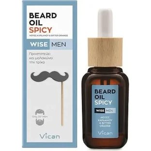 WISE Men Beard Oil Spicy Beard Oil з кардамоном та гірким апельсином, 30 мл
