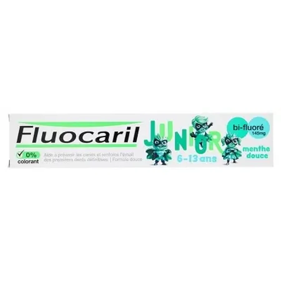 Зубная паста Fluocaril Junior для детей от 6 до 13 лет, с нежным мятным вкусом, 75 мл: цены и характеристики