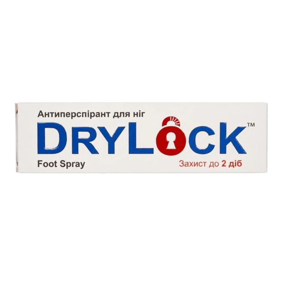 Антиперспирант для ног DryLock Foot Spray длительная защита от потоотделения, 100 мл: цены и характеристики