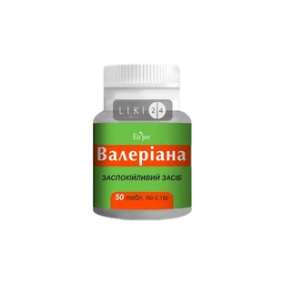 Валеріана табл. 180 мг фл. №50