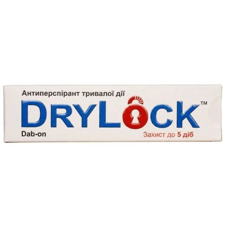 Антиперспірант тривалої дії DryLock Dab-on, 50 мл: ціни та характеристики