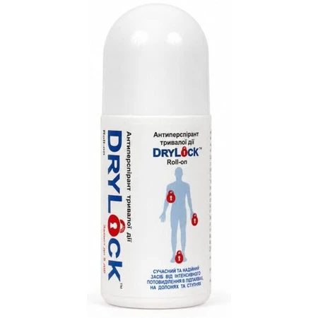 Антиперспірант тривалої дії DryLock Roll-on, 50 мл: ціни та характеристики