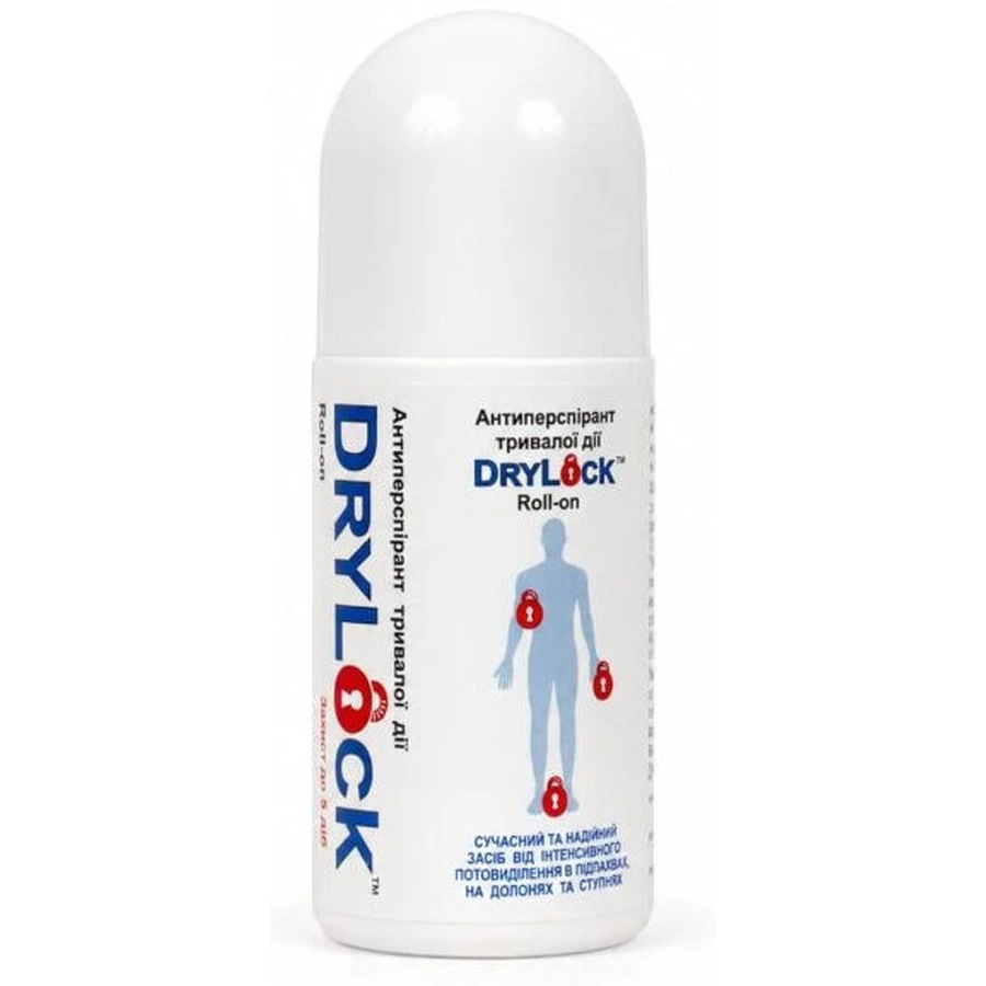 Антиперспірант тривалої дії DryLock Roll-on, 50 мл: ціни та характеристики
