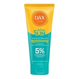 Dax Sun, After Sun, сімейний бальзам після засмаги з 5% D-пантенолу, дорожній варіант, 100 мл