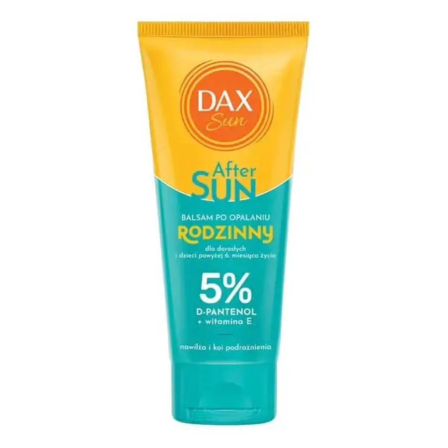 Dax Sun, After Sun, сімейний бальзам після засмаги з 5% D-пантенолу, дорожній варіант, 100 мл: ціни та характеристики