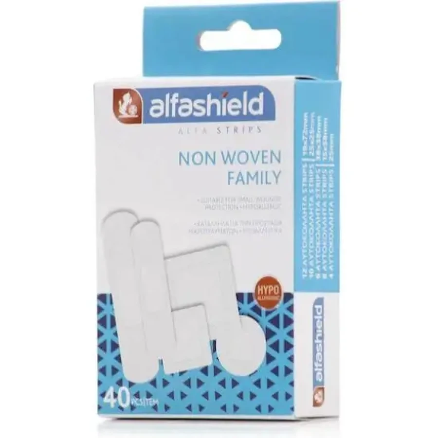 ALFASHIELD Non Woven Family Strips — самоклеящиеся полоски 5 размеров, 40 штук: цены и характеристики
