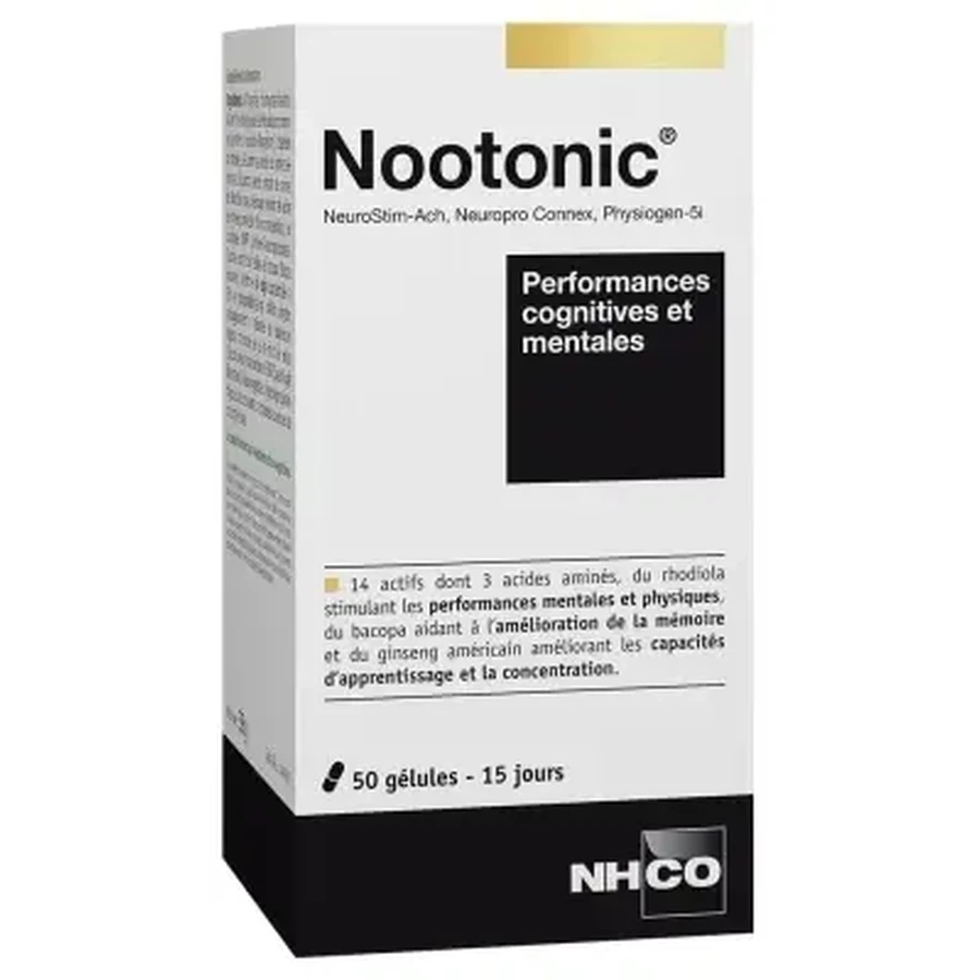 NHCO Nootonic — Когнітивні та розумові здібності — 50 капсул: ціни та характеристики