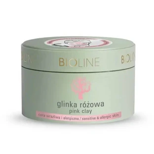 Bioline, розовая глина, для чувствительной и аллергичной кожи, 150 г