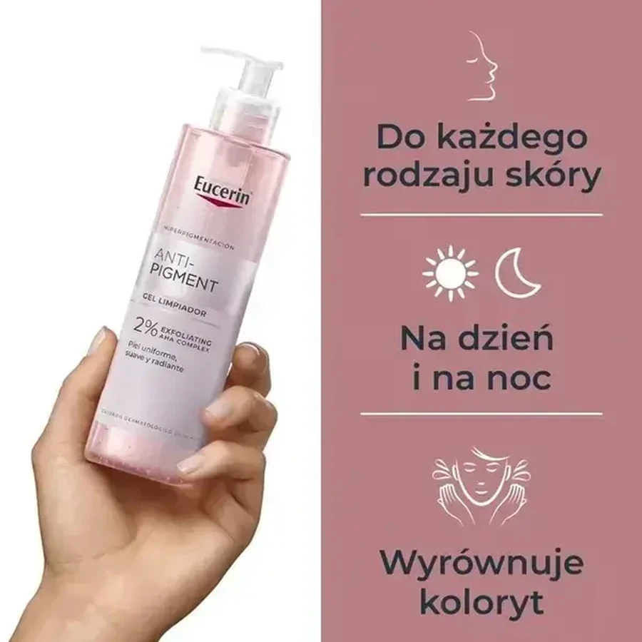 Eucerin Anti-Pigment, очищающий гель для умывания с 2%-ным комплексом AHA-кислот, 200 мл: цены и характеристики
