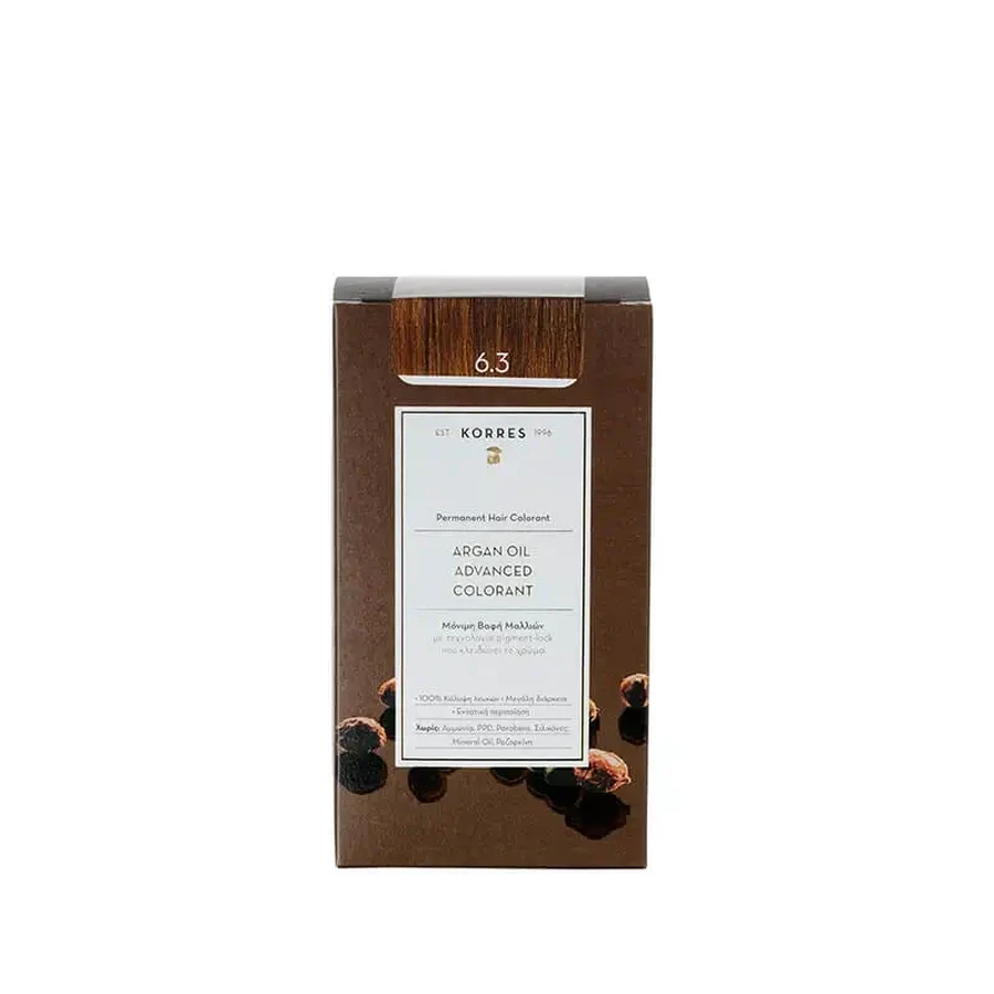 KORRES Argan Oil Advanced Colorant Краска для волос 6.3 Blonde Dark Honey 50 мл: цены и характеристики