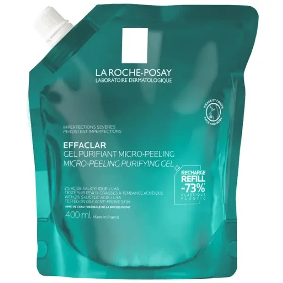 LA ROCHE POSAY Effaclar Micro — Очищающий пилинг-гель для восстановления кожи, 400 мл: цены и характеристики