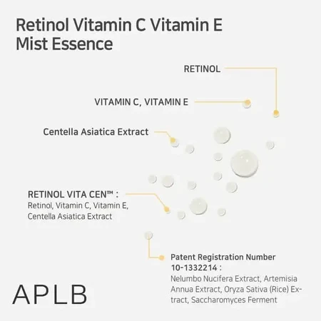 APLB Retinol Vitamin C Vitamin E Mist Essence, спрей-эссенция с ретинолом и витаминами C и E, 105 мл: цены и характеристики