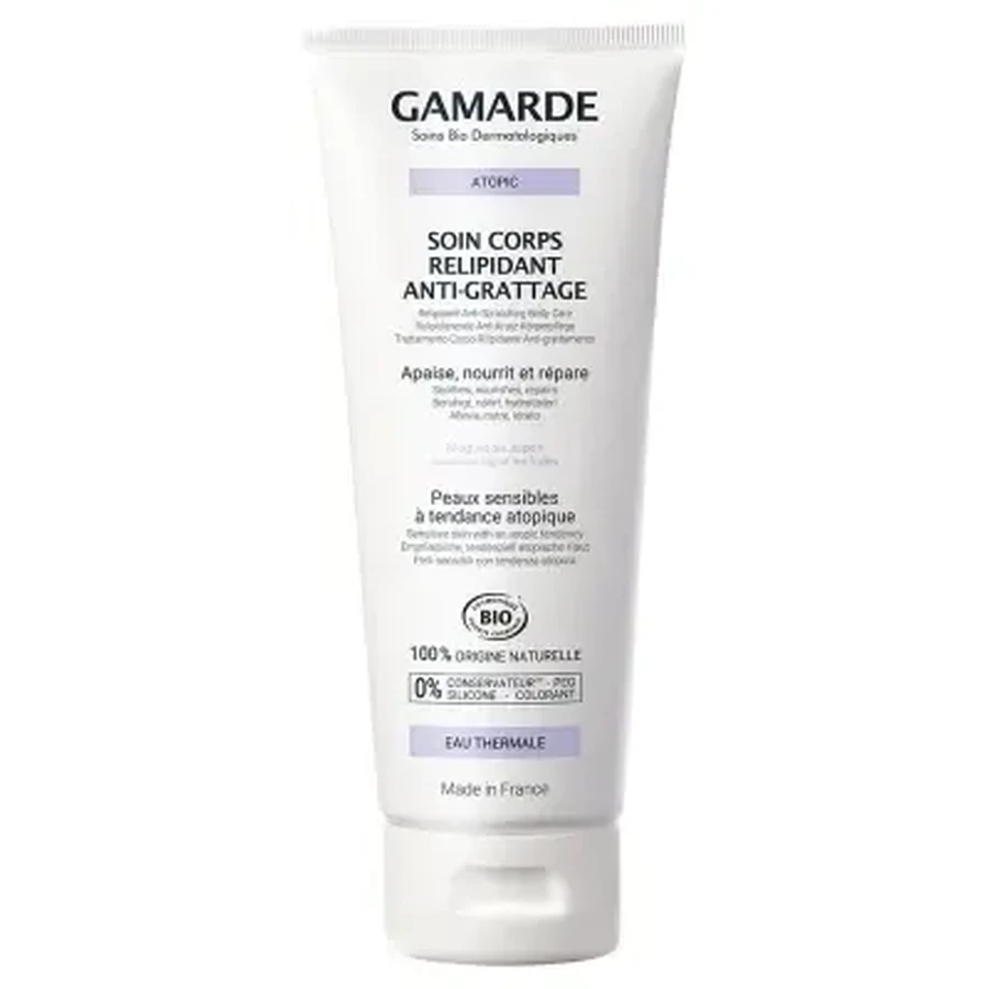 Gamarde Atopic — органическое регенерирующее и снимающее зуд средство для тела на основе липидов, 200 мл: цены и характеристики