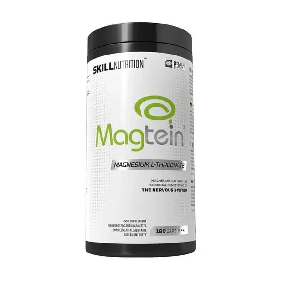 Skill Nutrition Magtein, L-треонат магнію, тверді капсули, 180 шт.: ціни та характеристики