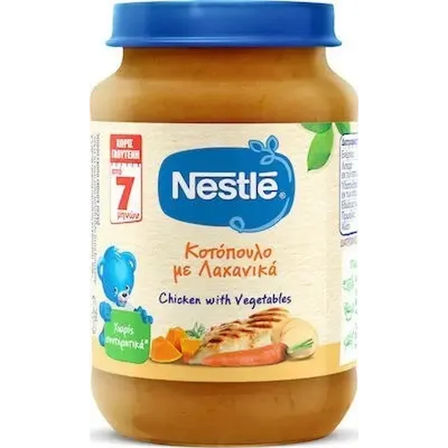 NESTLE Baby Meal «Курятина з овочами» для дітей від 7 місяців, без глютену, 190 г: ціни та характеристики