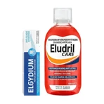 Набор Eludril Care, жидкость для ежедневной гигиены полости рта, 500 мл + Elgydium Anti Plaque, зубная паста, 75 мл: цены и характеристики