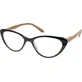 EYELEAD Reading-Presbyopia Очки «Бабочка», чёрные, с деревянными дужками E204 +2,00