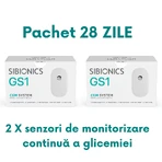 Набор из 2 шт. Система непрерывного мониторинга уровня глюкозы Sibionics GS1: цены и характеристики