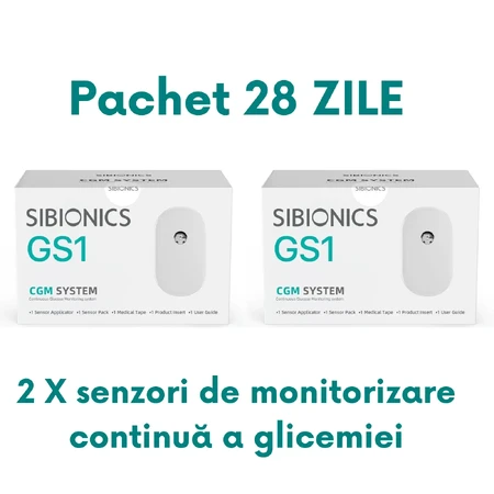 Набор из 2 шт. Система непрерывного мониторинга уровня глюкозы Sibionics GS1: цены и характеристики