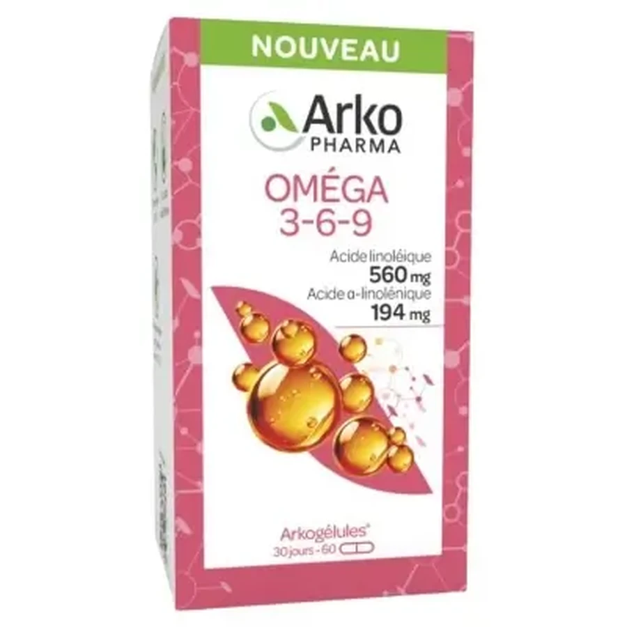 Arkopharma Arkogélules Omega 3-6-9, 60 капсул: цены и характеристики