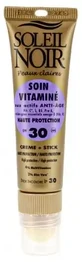 Soleil Noir Крем, збагачений вітамінами, SPF 30, 20 мл + Стік SPF 30, 2 г