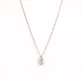 FARMA BIJOUX Гипоаллергенное серебряное колье с прозрачным кристаллом, 38/42 см (BE1SP01)